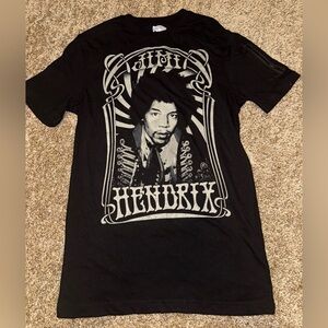 Black Graphic Jimi Hendrix T-Shirt